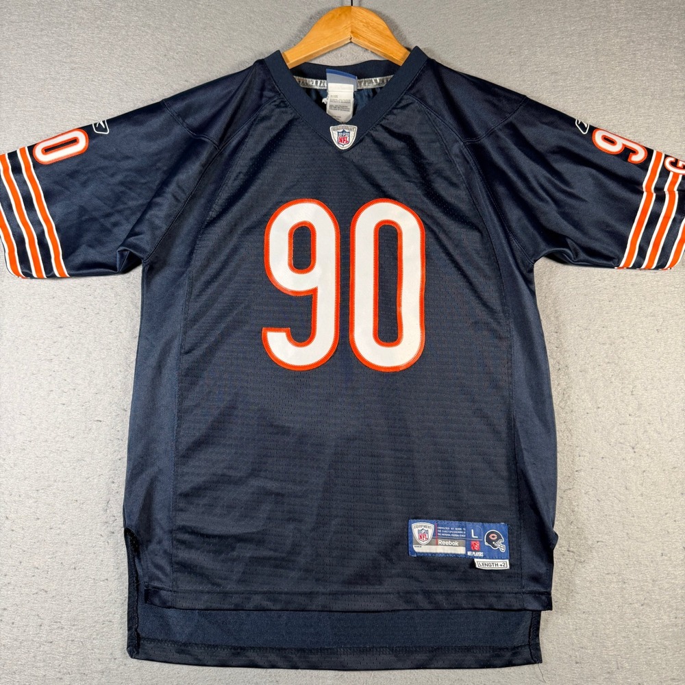 Vintage‎ Julius Peppers Reebok NFL Chicago Bears #90 Jersey Youth Large Blue